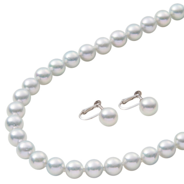 アコヤナチュラルグレーネックレス