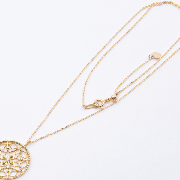 K18ダイヤ0.01ctネックレス