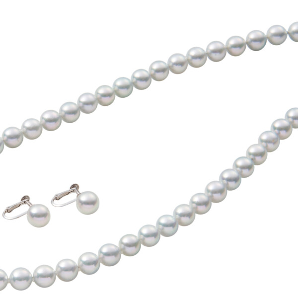 アコヤナチュラルグレーネックレス