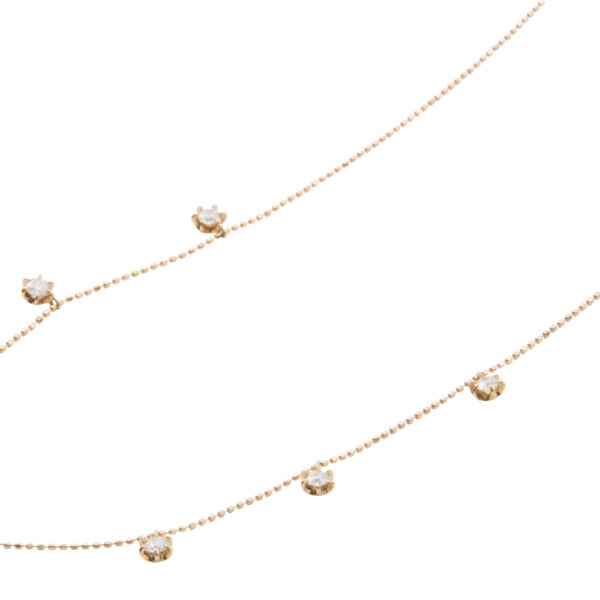 K18HCダイヤ0.50ctネックレス