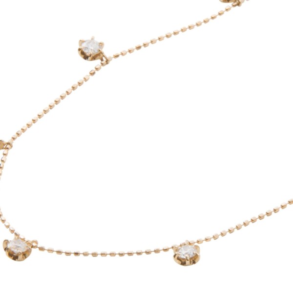 K18HCダイヤ0.50ctネックレス